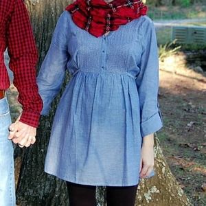 Motherhood Maternity Chambray Tunic